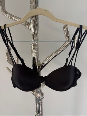 Black Multi-Strap Push-Up Bra - Women Intimates & Sleepwear